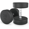 Гантель круглая UNIX FIT PRO обрезиненная 20 кг DBRND20PBKx2